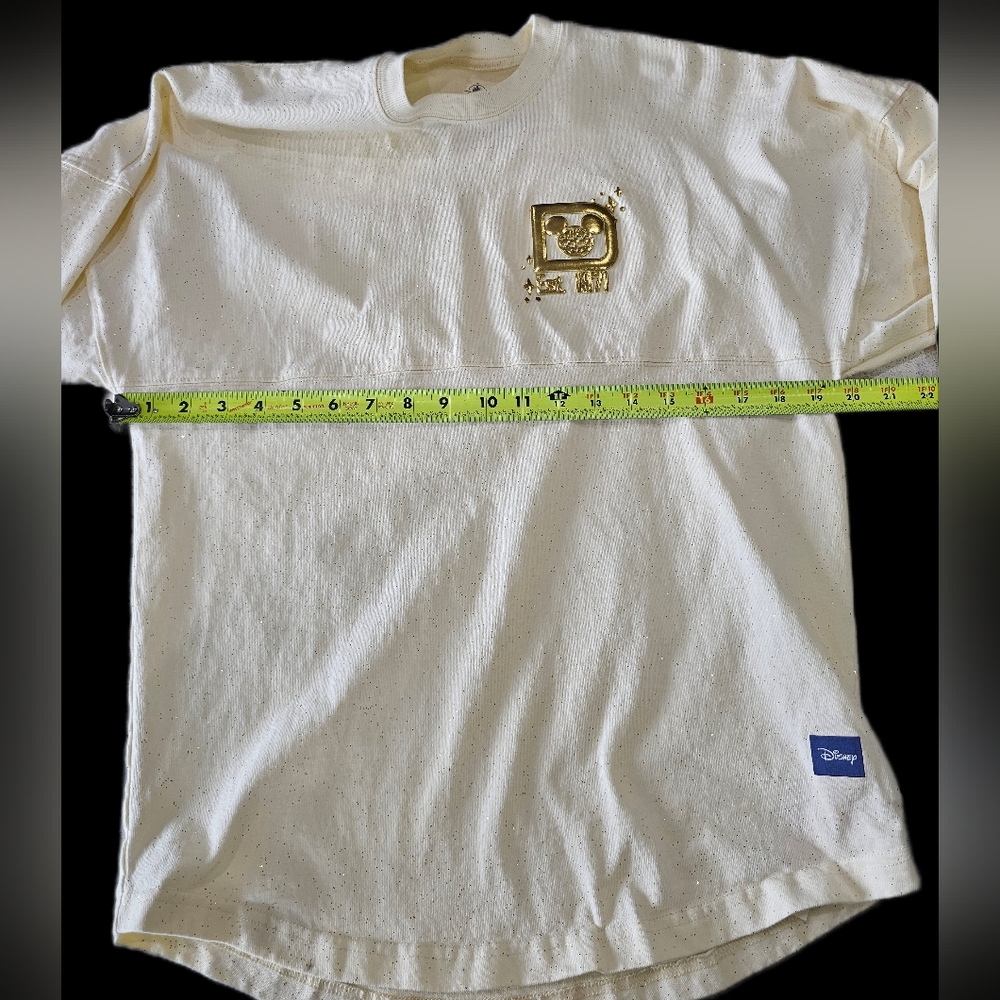 Walt Disney World Gold Cinderella Castle Glitter Spirit Jersey - Picture 4 of 11